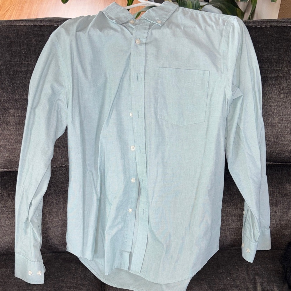 Croft & Barrow Men's Light Blue Casual Button Down Shirt